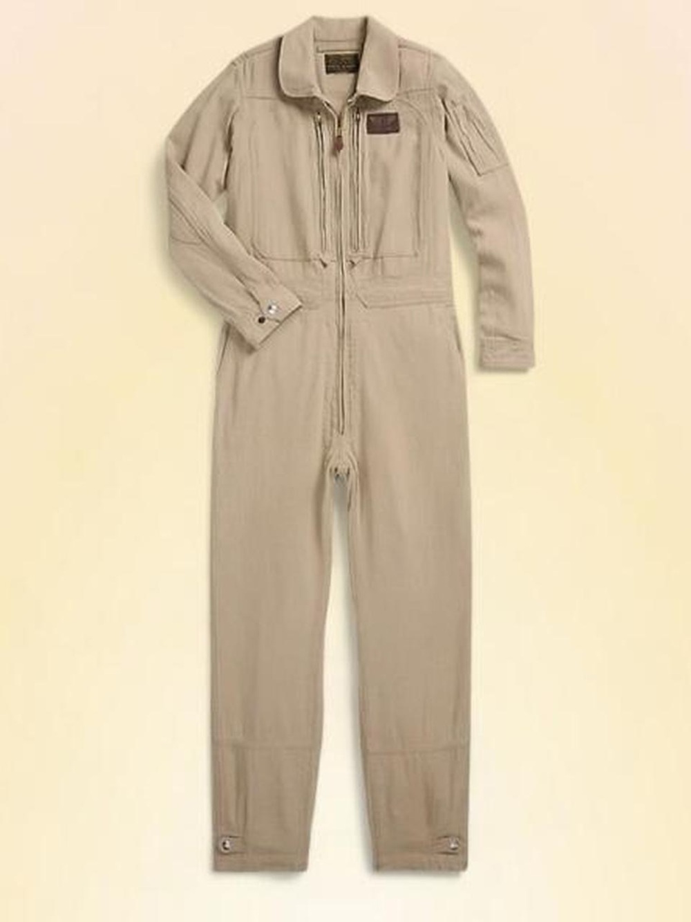 Double RL Wonen’s Tan Coverall Utility Jumpsuit NWT SIZE 3